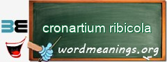 WordMeaning blackboard for cronartium ribicola